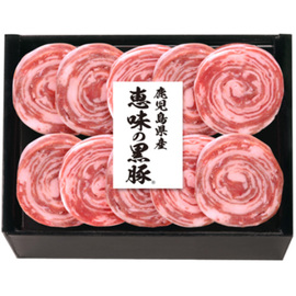 鹿児島県産恵味の黒豚ロールステーキ×３箱セット　ＫＢ−５０Ｎ（Ｒ×３