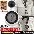 黒球式熱中症指数計【ＷＢＧＴ計】【ＪＩＳ規格準拠】【２個セット】　６２１１