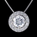 ダイヤモンド１．０ｃｔ　ヘイローネックレス　Ｍ１３１−０５０００４