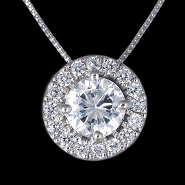 ダイヤモンド１．０ｃｔ　ヘイローネックレス　Ｍ１３１−０５０００４