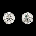 ダイヤモンド１．０ｃｔ×２　プラチナピアス　Ｖ０７−００９９９