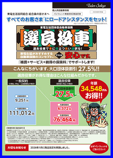 自動車保険「選良役車」（THE）